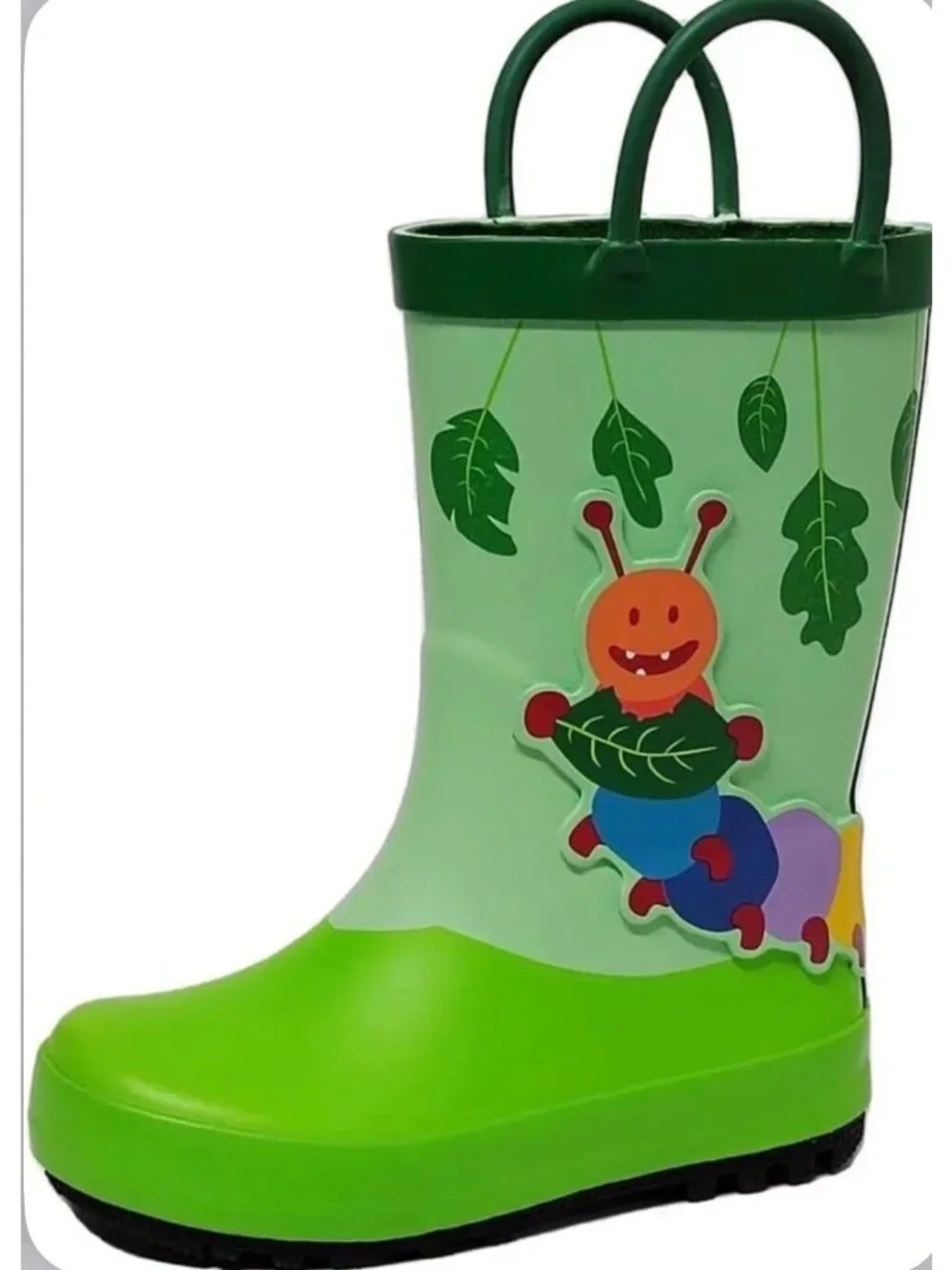 Cat & Jack Toddler Green/Kesi Catepillar Rain Boots Size 11